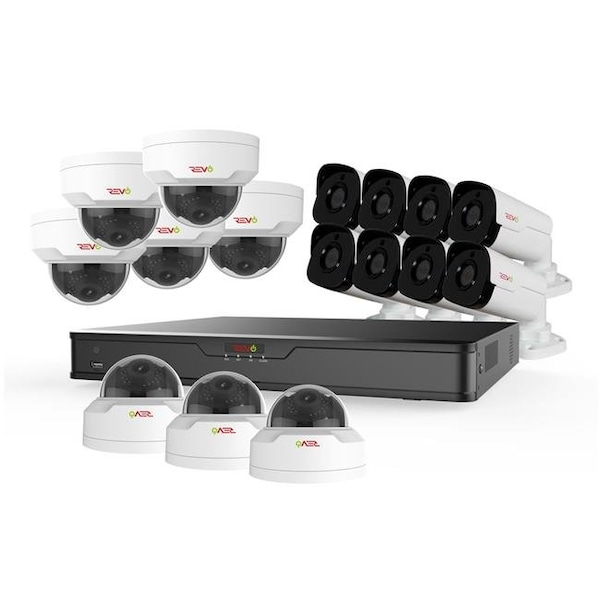 Revo America RU162MD8GB8G-4T Ultra HD 16 Channel 4TB NVR Surveillance System with 16 x 4 Megapixel Cameras RU162MD8GB8G-4T - main